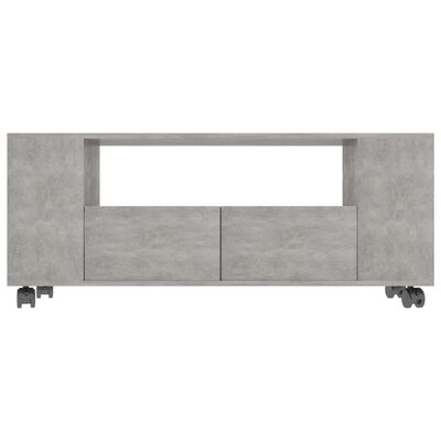 vidaXL TV Stand Concrete Gray 47.2"x13.8"x18.9" Engineered Wood