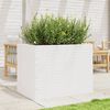 vidaXL Garden Planter White Solid Douglas Fir wood 35.4x23.6x27.0 in