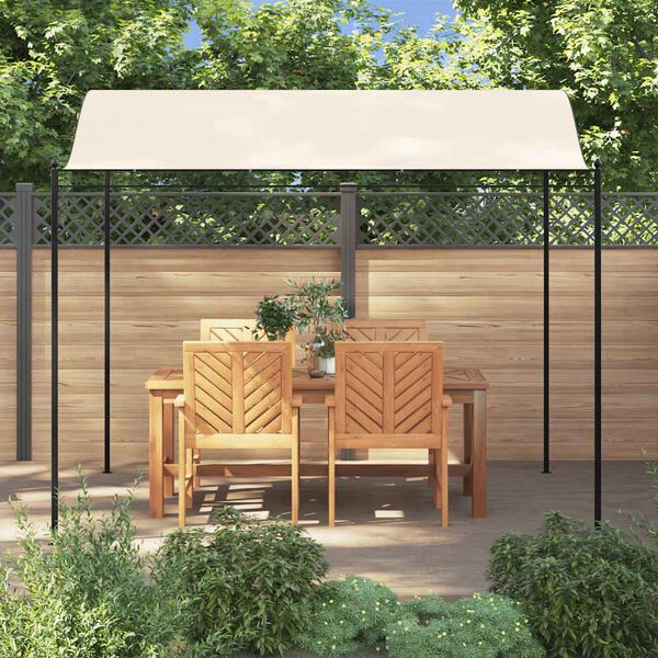 vidaXL Gazebo Set of 2 Cream White and Black Polyester Large Durable