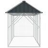 vidaXL Bird Cage Anthracite 89.37 x 44.09 x 55.51 in Galvanised Steel