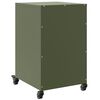 vidaXL Bedside Cabinet Olive Green Cold-rolled steel Medium