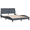vidaXL Bed Frame Dark gray Velvet Full Bed Frame Rectangular Modern