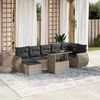 vidaXL Garden Sofa Set Light Grey, Anthracite