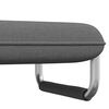 vidaXL Sofa Dark Grey Polyester, Steel Compact