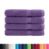 vidaXL Towel Set of 4 Purple 100% cotton Extra Large Durable Towel