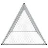 vidaXL Chicken Cage Silver Galvanized Steel 78.7 x 41.3 x 35.8 in