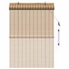 vidaXL Roller Blind with Curtains Manual Brown 43.31 x 62.99 in Bamboo
