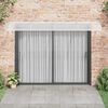 vidaXL Door Canopy Grey, Transparent Polycarbonate, ABS, Aluminum