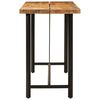 vidaXL Bar Table Natural Wood and Black Solid mango wood and iron Large