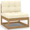 vidaXL Garden Lounge Set Honey brown Solid pine wood Medium Modular