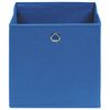 vidaXL Storage Box Set of 4 Blue Non-woven fabric Small Foldable