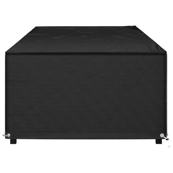 vidaXL Sunlounger Cover Black Polyethylene, Aluminum