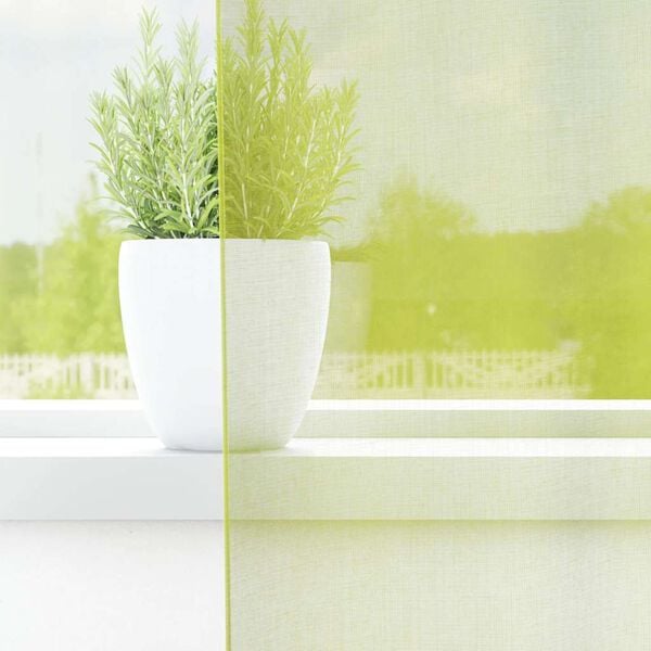 vidaXL Voile Curtains with Grommets 2 pcs Apple Green 55.1x68.9"