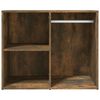 vidaXL Dressing Cabinet Smoked oak Engineered wood 31.5x15.7x25.6 in