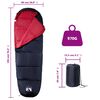 vidaXL Mummy Sleeping Bag for Adults Camping 3 Seasons