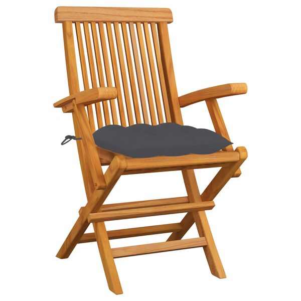 vidaXL Garden Chair Set of 6 Teak Fine sanded teak hardwood Foldable