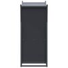 vidaXL Firewood Rack Anthracite 27.4x13.8x31.9" Cold-rolled steel