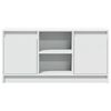 vidaXL TV Cabinet White Engineered Wood Medium TV Cabinet Rectangular