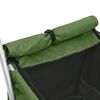 vidaXL Dog Stroller Green Linen fabric 39.4 x 19.3 x 37.8 in Foldable