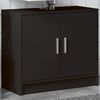 vidaXL Sink Cabinet Black Engineered Wood Medium Sink Cabinet