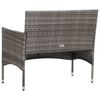 vidaXL Garden Lounge Set Striped gray