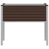 vidaXL Garden Planter Brown Steel Large Durable Garden Planter