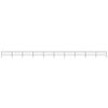 vidaXL Garden Fence with Spear Top Steel 701.3"x29.5" Black