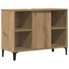 vidaXL Sink Cabinet Artisan Oak Engineered Wood, Metal Medium