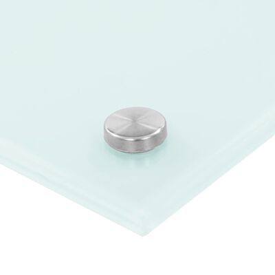 vidaXL Kitchen Backsplash White 39.4"x19.7" Tempered Glass