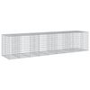 vidaXL Gabion Basket Silver Galvanized Iron Large Heavy Weight Endurance