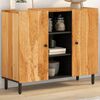 vidaXL Side Cabinet Natural wood Solid Acacia wood, Engineered wood, Iron