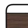 vidaXL Bed Frame Brown Oak Steel, Engineered Wood Full Durable