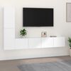 vidaXL TV Cabinet Set Set of 4 White Engineered wood TV Cabinet Set