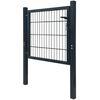 vidaXL 2D Fence Gate (Single) Anthracite Grey 39.4x31.5"