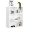vidaXL Hanging Wall Cabinet High gloss white Engineered wood Medium