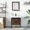vidaXL Bathroom Cabinet Set Brown Oak