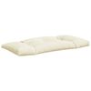 vidaXL Pallet Cushion Set of 2 Cream 100% Polyester 43.3 x 22.8 x 3.9 in