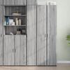 vidaXL Highboard Gray Sonoma 11.8"x16.7"x72.8" Engineered Wood