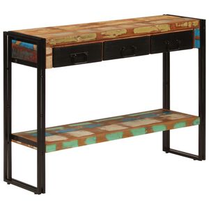 vidaXL Console Table Multicolor Solid reclaimed wood, iron Medium