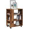 vidaXL Rolling Cabinet Old Wood Engineered Wood Medium Rollable