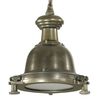 vidaXL Pendant Lighting Brass Aluminum 9.8 in diameter, 54.7 in height