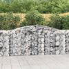 vidaXL Gabion Basket Set of 8 Silver Galvanized Iron