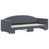 vidaXL Daybed With Trundle Dark Gray
