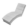 vidaXL Chaise Longue White