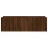 vidaXL TV Wall Cabinet Brown Oak Engineered Wood Medium TV Wall Cabinet