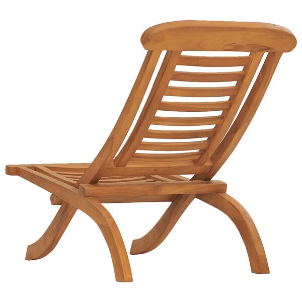 vidaXL Garden Chair Teak Fine sanded teak hardwood Standard Collapsible