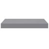 vidaXL Floating Wall Shelves 2 pcs Gray 15.7"x9.1"x1.5" MDF