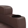 vidaXL Massage Reclining Chair Brown Faux Leather