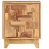 vidaXL Bedside Cabinet Acacia Wood Solid Acacia Wood 15.7x11.8x19.7 in