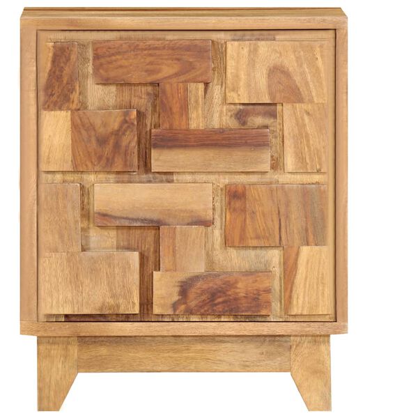 vidaXL Bedside Cabinet Acacia Wood Solid Acacia Wood 15.7x11.8x19.7 in